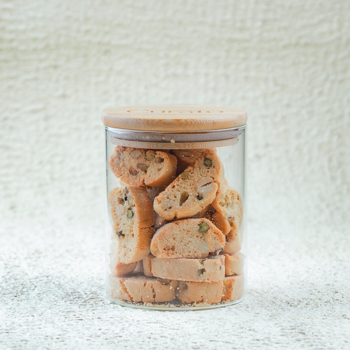Pistachio Biscotti Jar